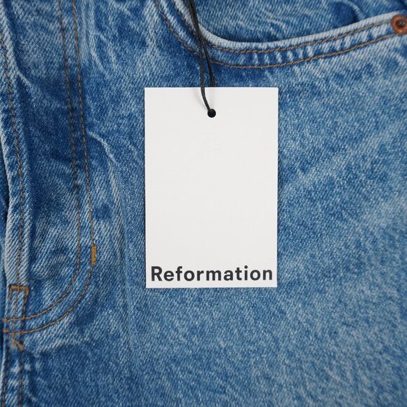 Reformation Cynthia High-Rise Straight Jeans In Colorado - Women's Size 26 NWT - Picture 10 of 11